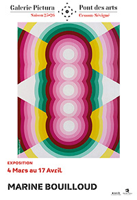 Affiche exposition Marine Bouilloud galerie Pictura 2026